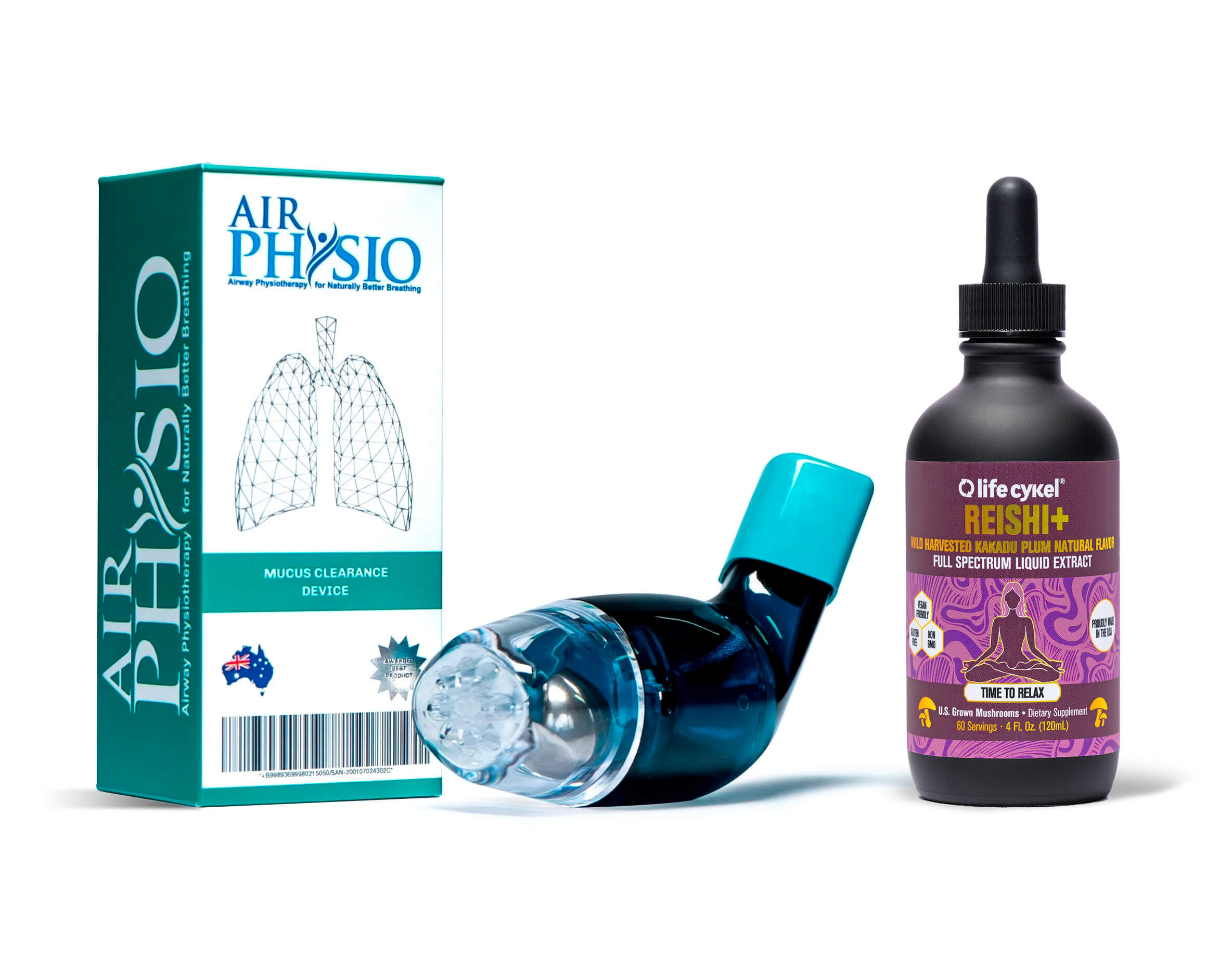 Biohack Your Sleep Pack - AirPhysio & Reishi+ Liquid Double Extract 