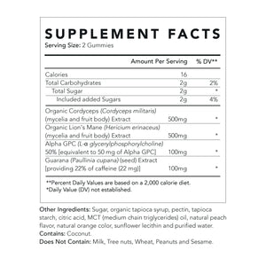 Lifecykel gummy supplement facts and ingredients list