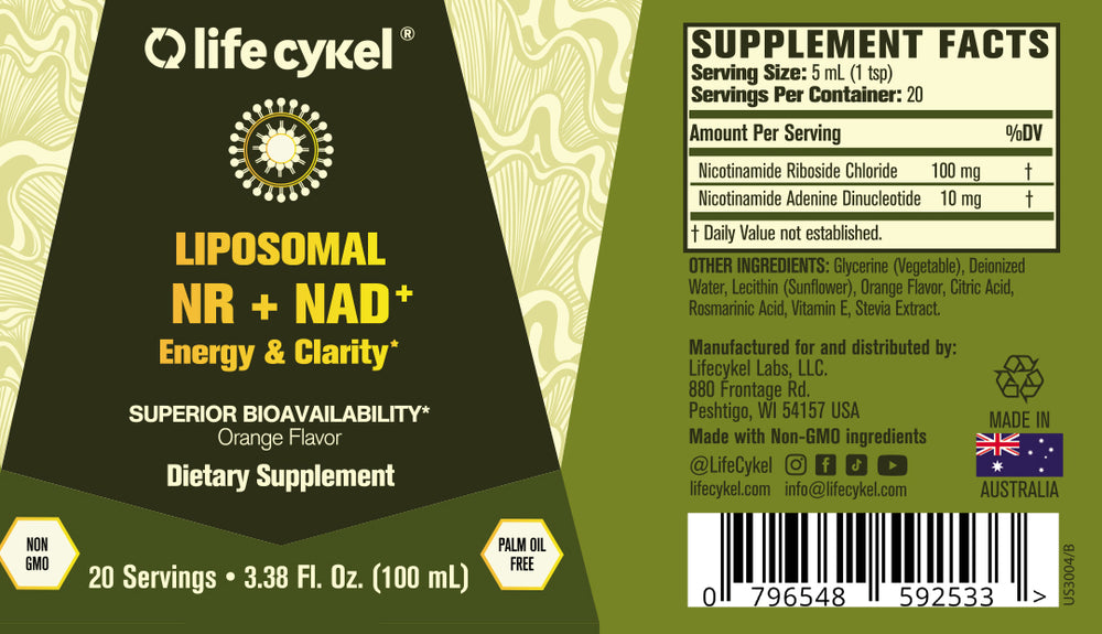 Liposomal NR & NAD+