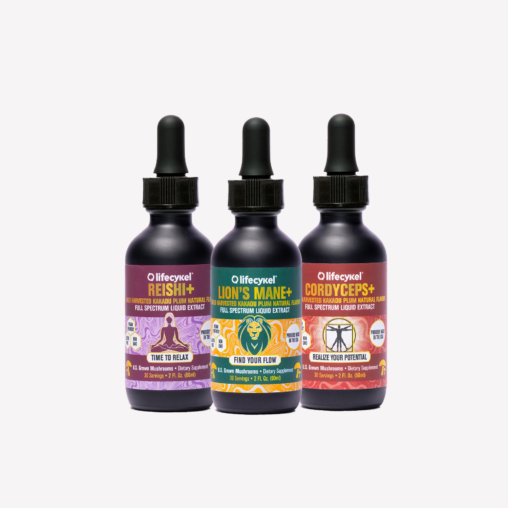 Professional Athlete's Pack - Lion's Mane, Cordyceps & Reishi