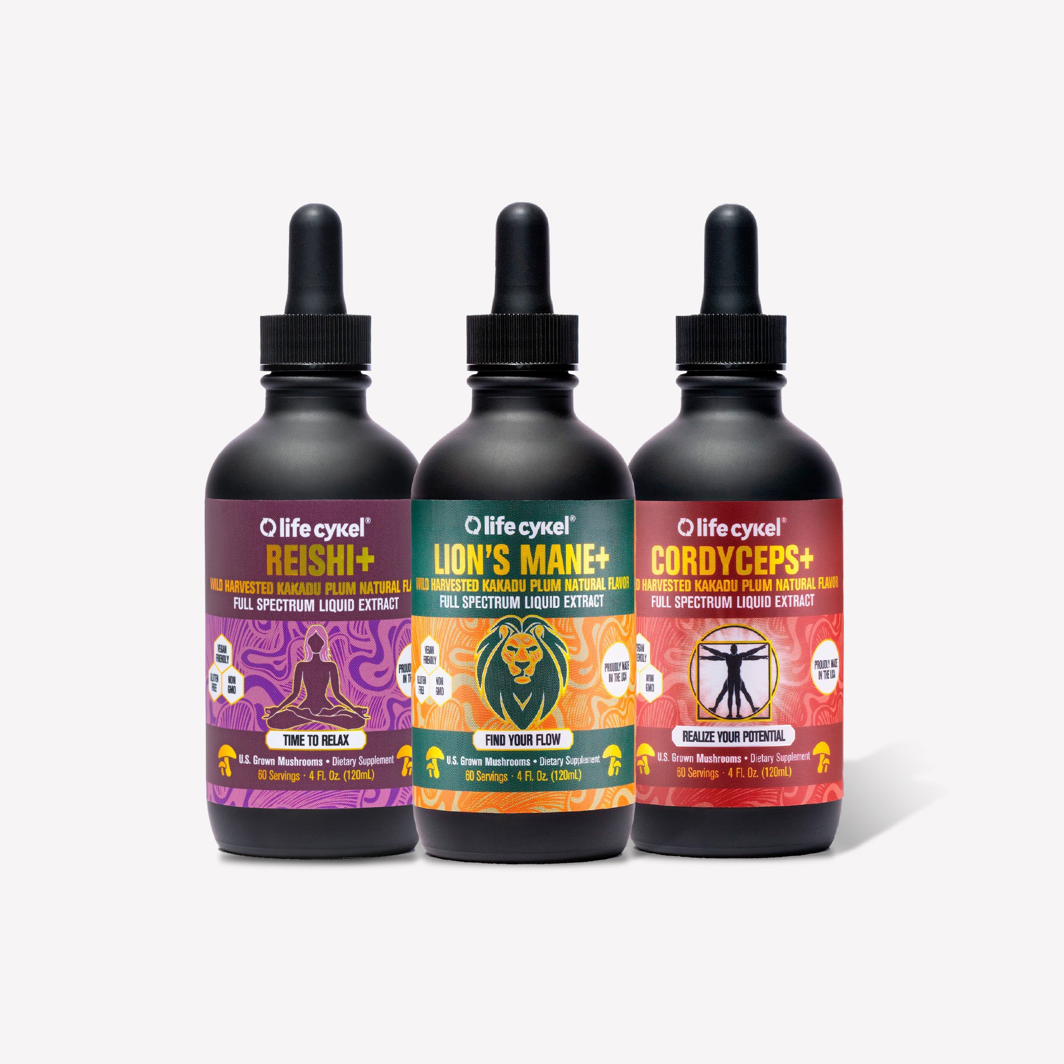 Professional Athlete's Pack - Lion's Mane, Cordyceps & Reishi
