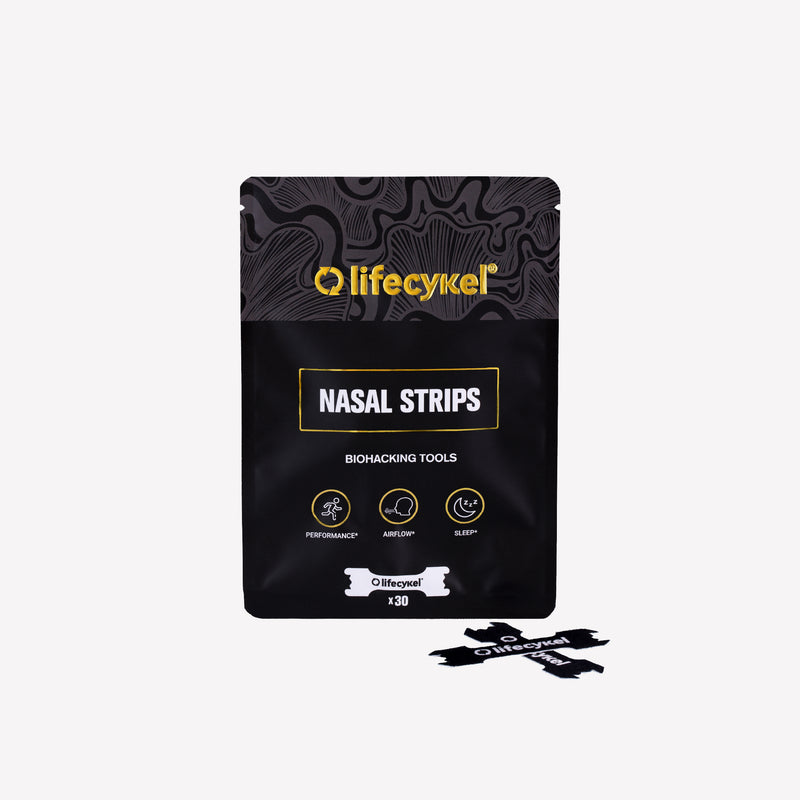 Lifecykel nasal strips packaging on a white background