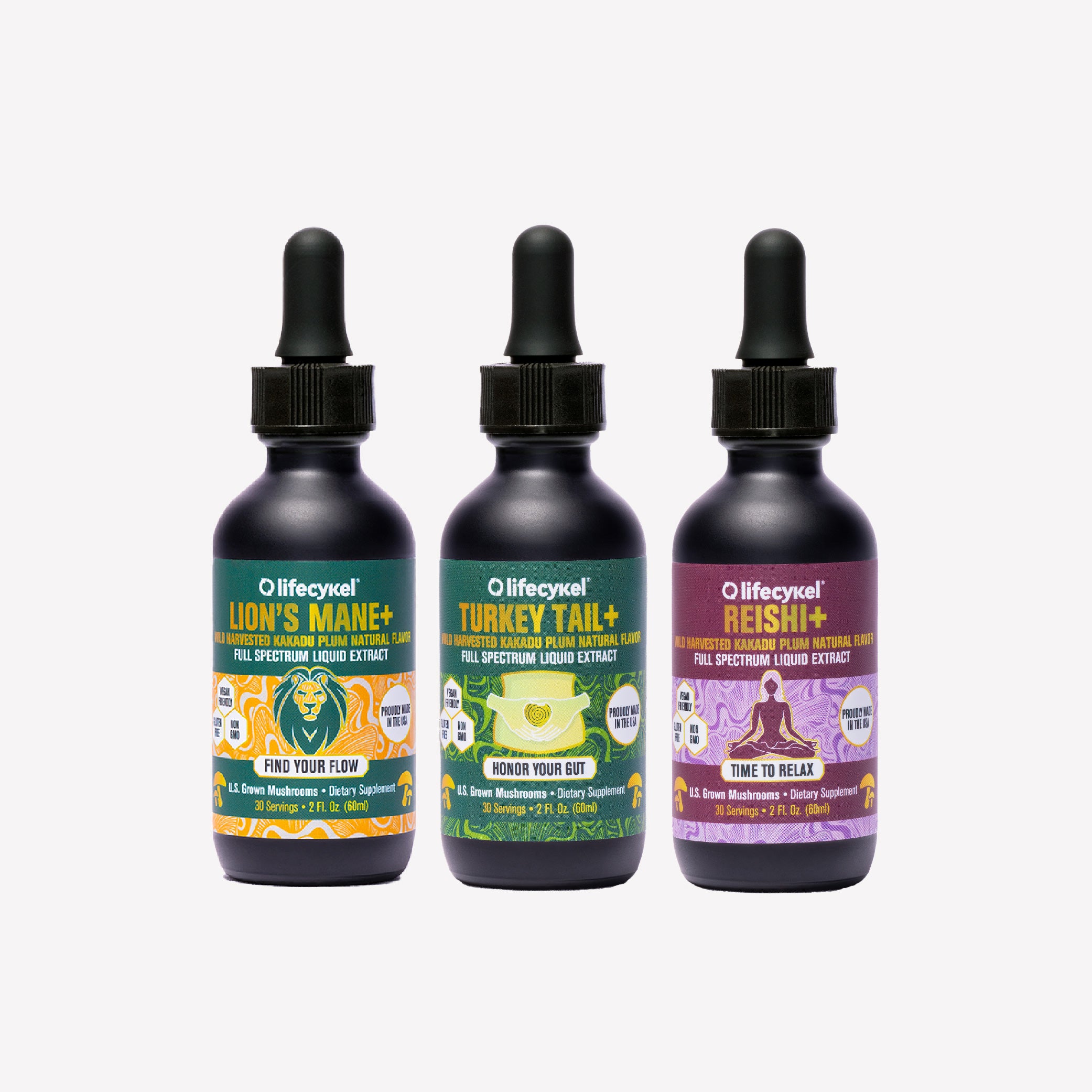 The Zen Pack - Lion's Mane, Reishi & Turkey Tail