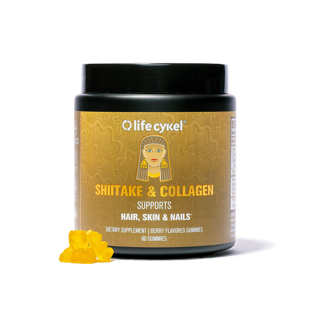 Shiitake & Collagen Gummy Bear Jar (60 gummies)