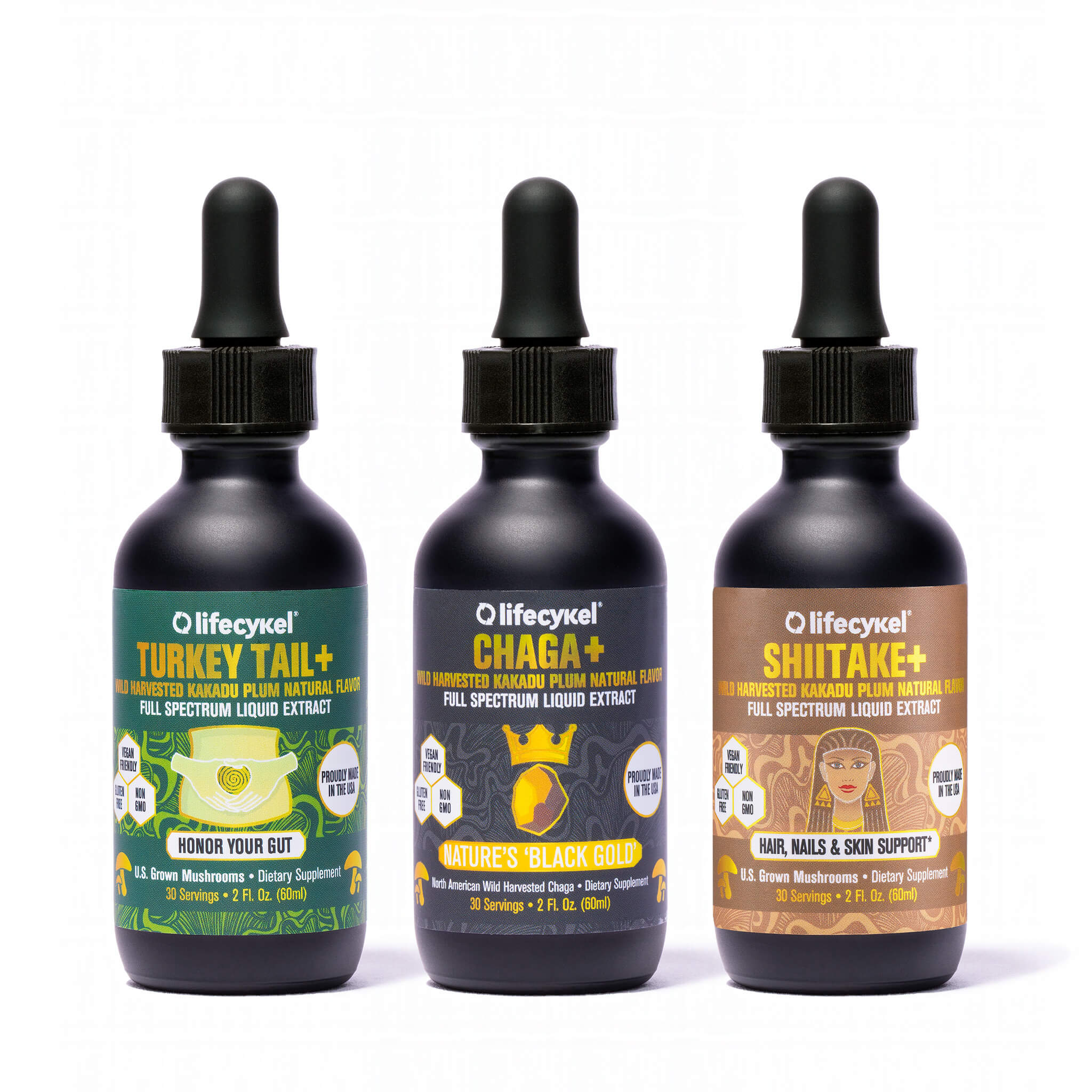 The Super Shroom Pack - Chaga, Shiitake & Turkey Tail