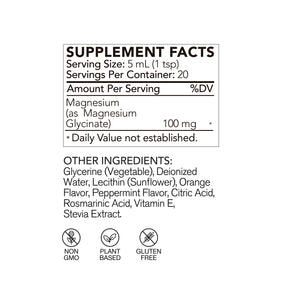 Supplement facts label with serving size, servings per container, and ingredient list on a white background.